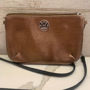 Kathy Van Zeeland Crossbody Purse Bag Gold